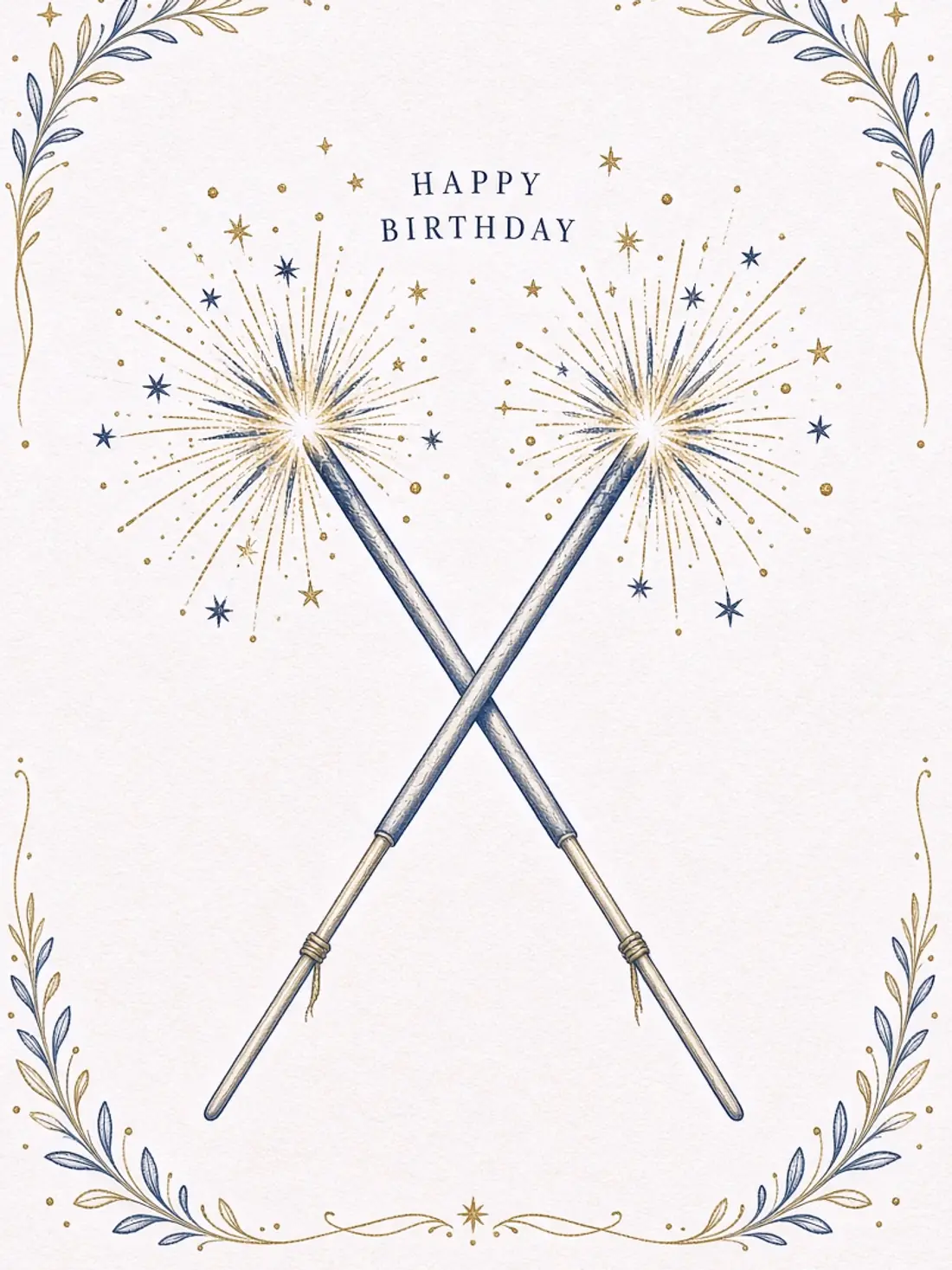 Short Birthday Cards for Friends design 14, hand illustrated style, premium digital birthday card for friends
